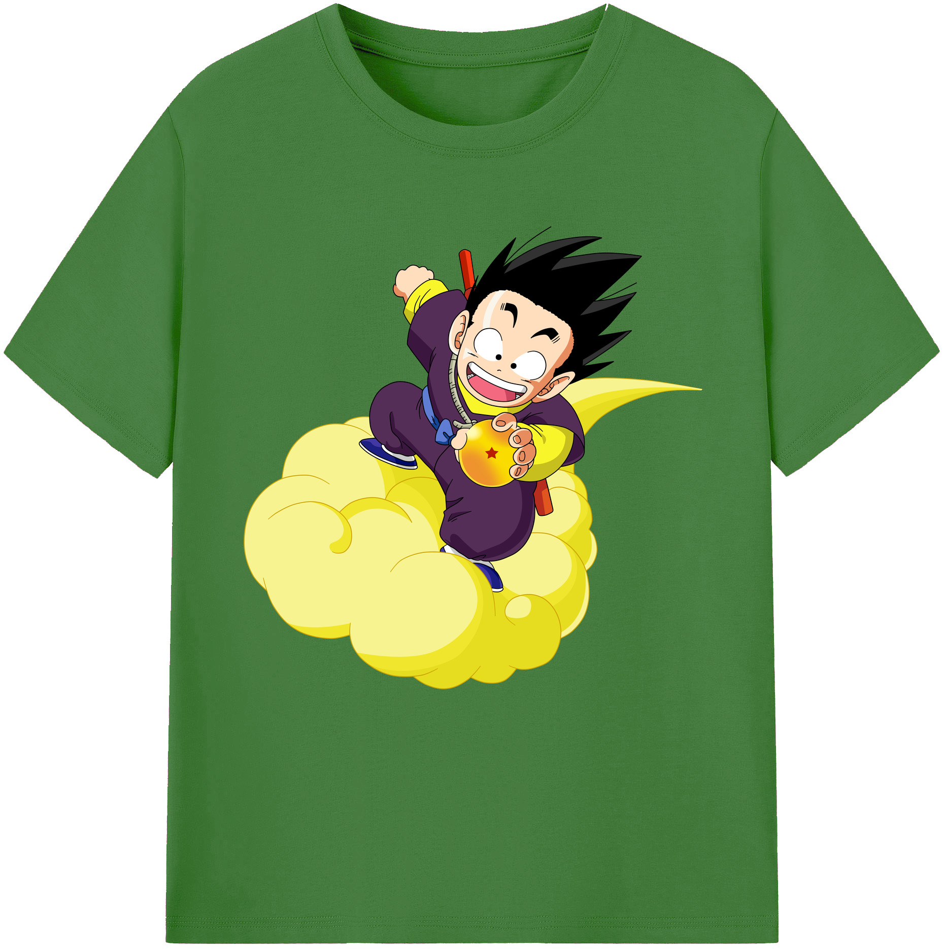 （画像用） ドラゴンボール 孫悟空（そん ごくう）Son Goku カカロット DRAGON BALL Kakarotto レディースカジュアルプリントTシャツ（綿100％）